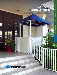 Harmar Highlander vertical platform lifts brochure PDF cover